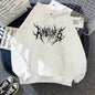 Graffiti lightning letter print hoodie