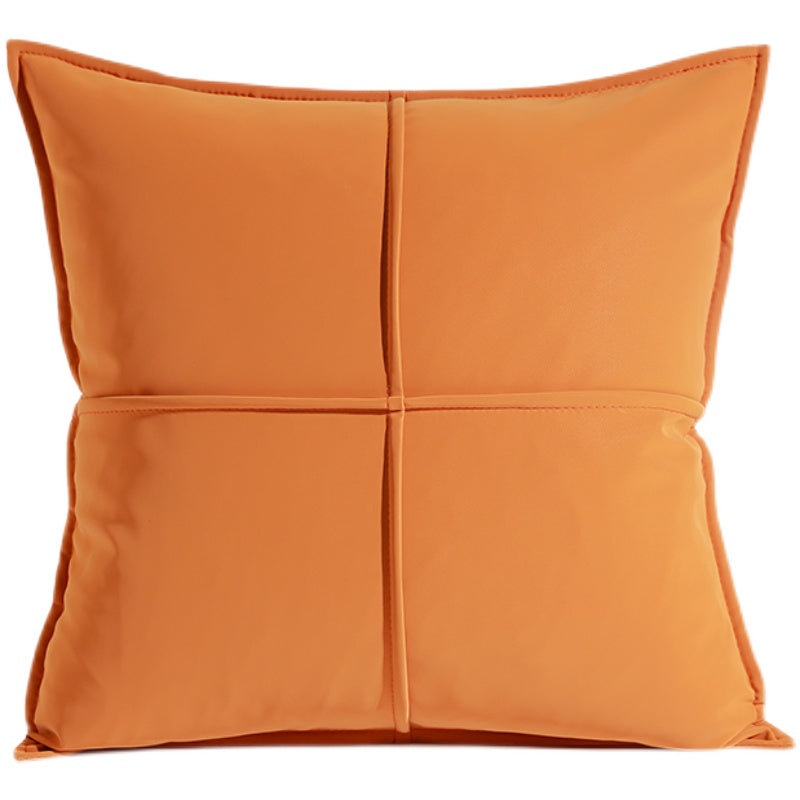 Tech Leather Pillow Sofa Living Room Cushion