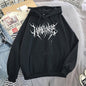 Graffiti lightning letter print hoodie