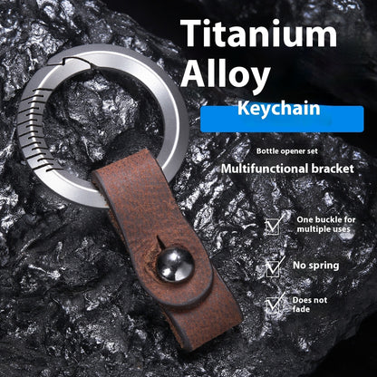 Titanium Alloy Keychain Automobile Waist Mounted Fans