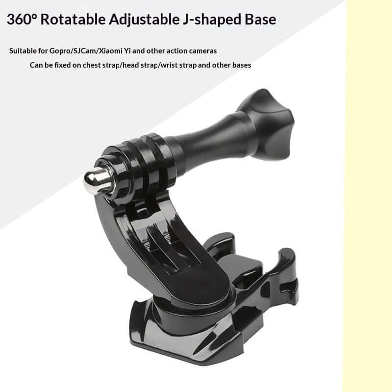360-Degree Rotating J-Clasp Adapter For Action Cameras